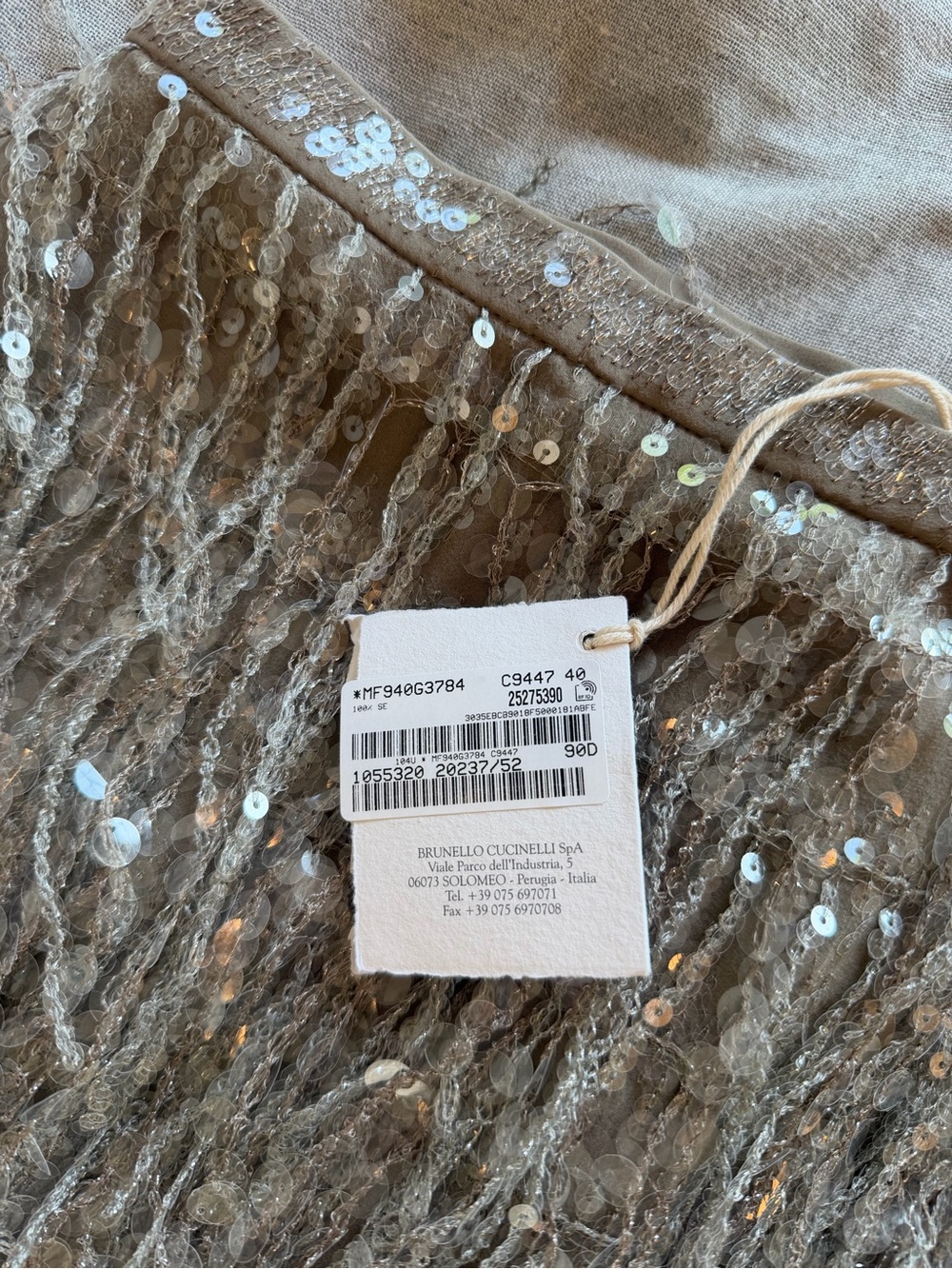 $13000 NWT Brunello Cucinelli Sequin Tassel Maxi Skirt Maru Mendez Laura Saint - Picture 7 of 14